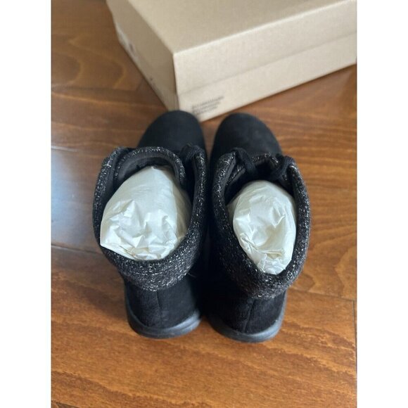 Clarks Women's 5.5 M Roseville Lace Black Lace Up Ankle Boots Suede NEW - Picture 8 of 8